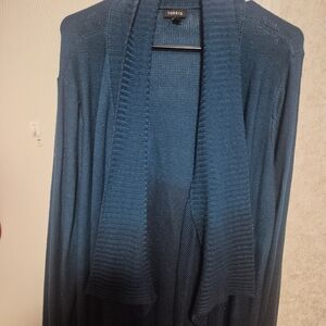 Torrid Teal Open-Front Cardigan